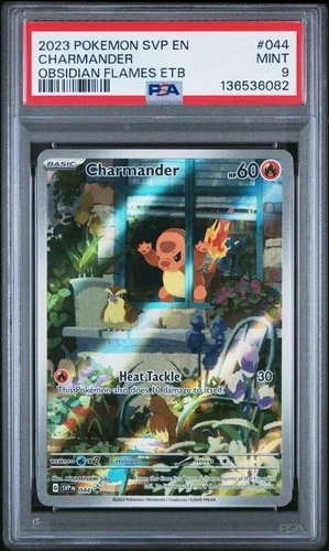 2023 POKEMON SVP EN-SV BLACK STAR PROMO #044 CHARMANDER PSA 9