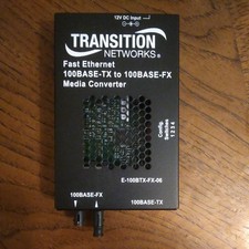 Transition Networks Fast Ethernet Media Converter 100Base-TX to 100Base-FX