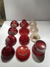 Lot Of 12 Vintage 5060s Tail Light Reverse Lens 9 Red 3 Clear. Lot Of 12 Vintage 5060s Tail Light Reverse Lens 9 Red 3 Clear.