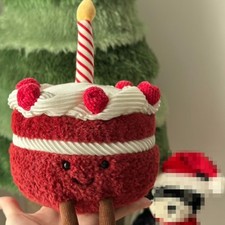 Jellycat Cute Red Amuseables Cheri Cake Food Plush Soft Stuffed Plush Toy Gift