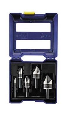 IRWIN Metal Countersink Drill Bit Set, 5 Piece, 1877793 FAST USA SHIP