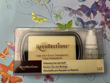 RECOLLECTIONS Clear Ink Pad with Refill NIP