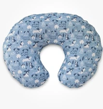 Boppy Original Nursing Pillow CASE SLIPCOVER ONLY Blue Dogs Excellent Cond
