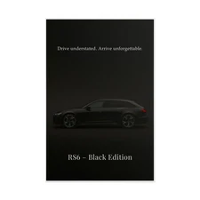 Audi RS6 Avant Poster – Performance Wagon Wall Art, Luxury Garage Decor