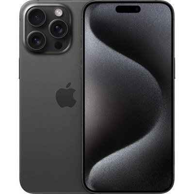 Apple iPhone 15 Pro Max 5G 256 GB Titan Schwarz Dual SIM Smartphone Handy
