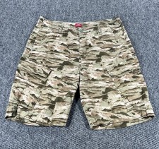 Levis XX Cargo Shorts Mens 36 Brown Camo Utility Pockets Hunting Outdoors