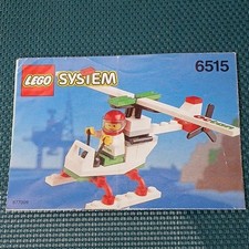 LEGO System Notice d’instructions 6515 Hélicoptère papier personnage Pilote