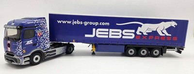 ELIGOR, MERCEDES-BENZ E-Actros 600 4x2 mit Tautliner-Auflieger (Jebs Express)...