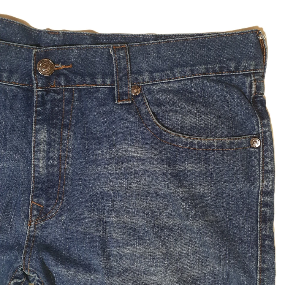 Jean Cutoff Shorts True Religion Blue Women Rise=11i Inseam=12i Waist=41i - Image 4 of 4