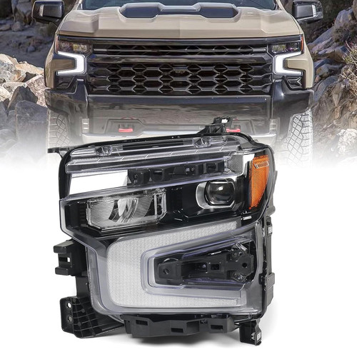 LED Headlight for Chevy Silverado 1500 ZR2 (2022–2024) Driver Side DRL High/Low
