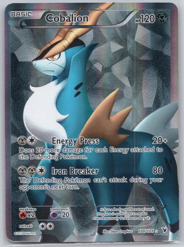 Cobalion (100 Full Art) Holofoil NVI 100/101 5ban Graphics MP