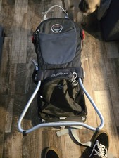 Osprey Poco AG Plus Child Baby Carrier BLACK Hiking Backpack With Sun Shade Euc