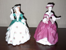 Royal Worcester Lady Elizabeth & Lady Sarah Figurines Limited Editions