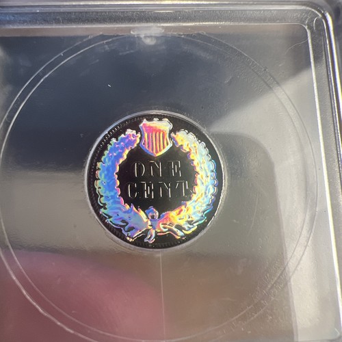 1906 Indian Head Cent Penny 1 Of 500 Ruthenium And Hologram - Picture 3 of 5