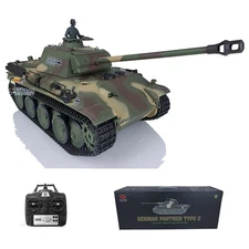 FLASH DEAL Henglong 1/16 7.0 Plastic 3879 Panther G RTR BB RC Tank IR Battle
