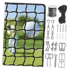  Golf Practice Net with Steel Hanging Kit & Nylon 10x10FT Net with Accessory