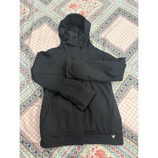 Roxy Black Insulated Snowboard Ski Jacket Hoo...