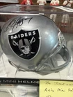 Bo Jackson Autographed Mini Helmet Oakland/Las Vegas Raiders Speed BAS