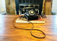 Vintage Western Electric 302 WORKING Telephone 1940 Metal Bakelite Rotary Phone