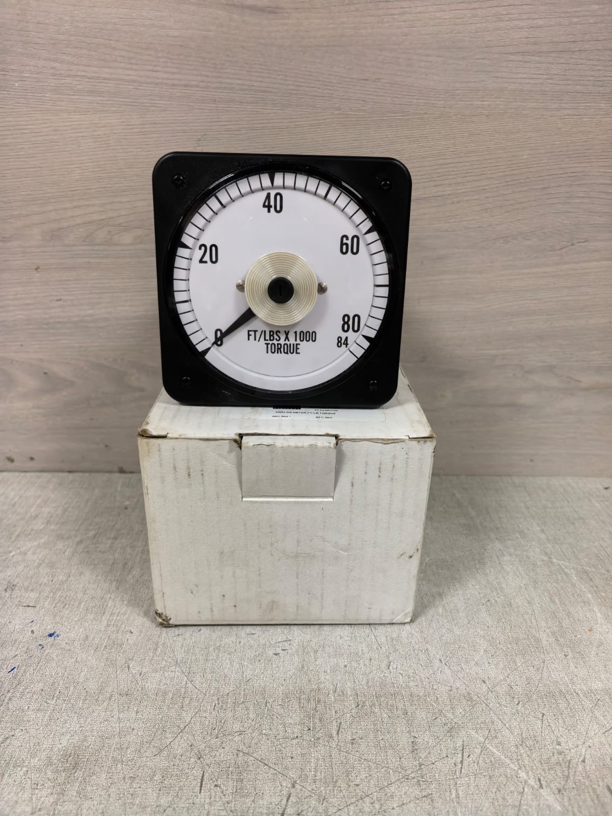 CROMPTON 713-957-8586 CROMPTON 713-957-8586 ANALOG FT/LBS X 1000 TORQUE SWITCHBOARD METER 1