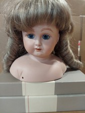 Reproduction Bisque Head w/shoulders JD Kestner 1986 Germany Blonde/Blue Eyes