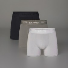 Skims Mens Stretch 3" Inseam Boxer Brief 3 Pack Size Gunmetal Multi NWT XL