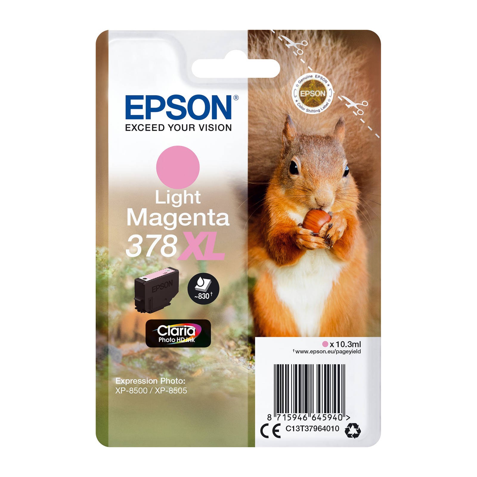 Epson 378XL Squirrel Ink Cartridge High Yield Light Magenta - Image 3