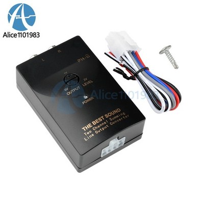 PH-2 Level Car Speaker High to Low Subwoofer Audio Converter With Delay Function