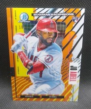 JO ADELL 2021 BOWMAN CHROME ASCENSIONS ROOKIE ORANGE SSP RC /25