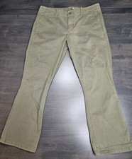 Gap Olive Green Crop Wide Leg Khaki Women's Size 10R