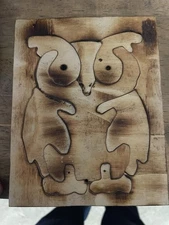 Handcrafted wooden puzzle owl made from my small hobby shop