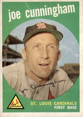 1959 Topps #285b Joe Cunningham