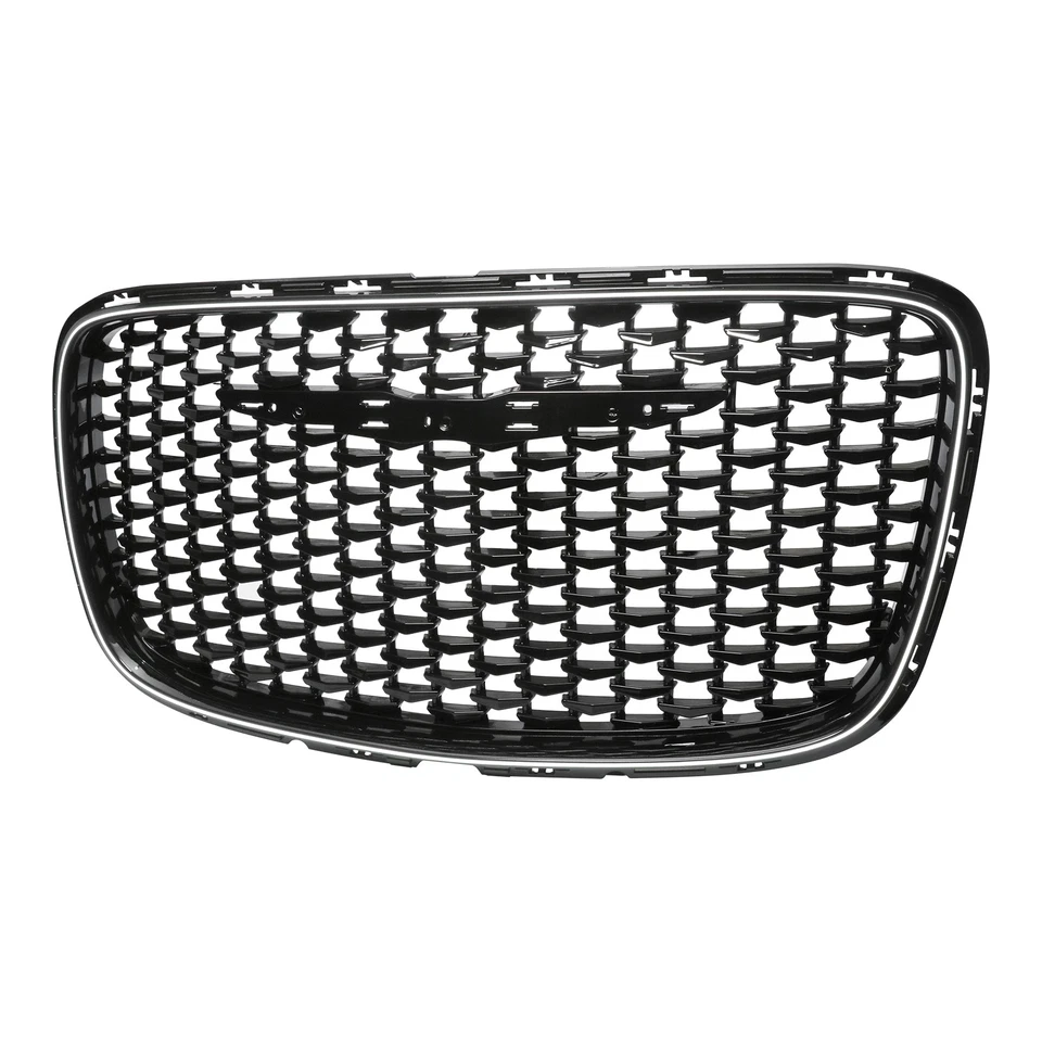 Fits 2015-2023 Chrysler 300 Black LED Front Upper Hood Grille w/white lamp - Image 3 of 4