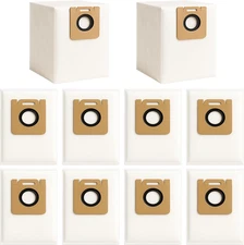 10-Pack 4.0L Replacement Dust Bags for Dreame D10 Plus Robot Vacuum Cleaner