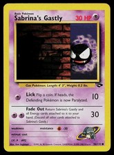 Pokemon Card Gym Challenge Sabrina's Gastly 96/132 Unlimited Common on eBay