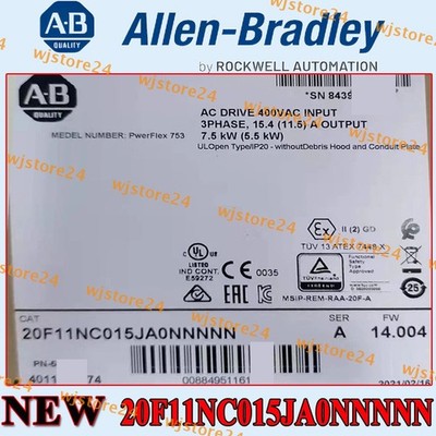 New NEW PLC 20F11NC015JA0NNNNN PowerFlex Air Cooled 753 AC Drive Free Ship