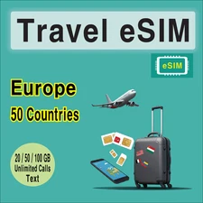[eSIM] Orange Europe Travel SIM Card, Unlimited Calls & Text, Germany UK France
