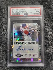 Yoelqui Cespedes 2021 Contenders Autograph P/T Optic Crack Ice Ticket  #20/23