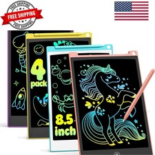 4 Pack LCD Writing Tablet, 8.5 Inch Colorful Drawing Board, Kids Travel Games...