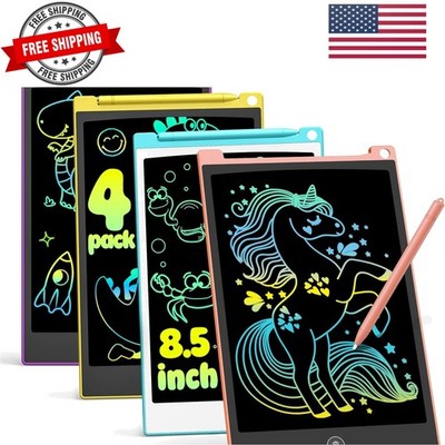 4 Pack LCD Writing Tablet, 8.5 Inch Colorful Drawing Board, Kids Travel Games...