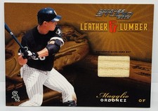 2003 Donruss Studio Magglio Ordonez GAME-USED Bat Piece /400 Lumber White Sox