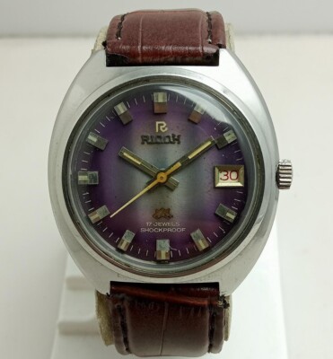 Ricoh Cal.R55 Manual Winding Purple Dial Vintage Men's Watch | eBay
