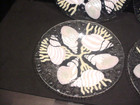 Sydenstricker Plates Fused Glass Seashell Nautical Beach  8.5" Set of 4 — photo 5