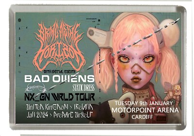 Bring Me The Horizon - NX_GN WRLD TOUR -CARDIFF- Kühlschrankmagnet Jumbo 90 x 60 mm
