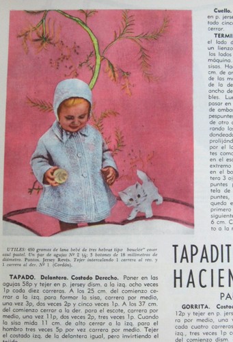 Art of Knitting El Arte De Tejer Spanish Magazine Weaving Patterns Fashion 1961 - Picture 7 of 13