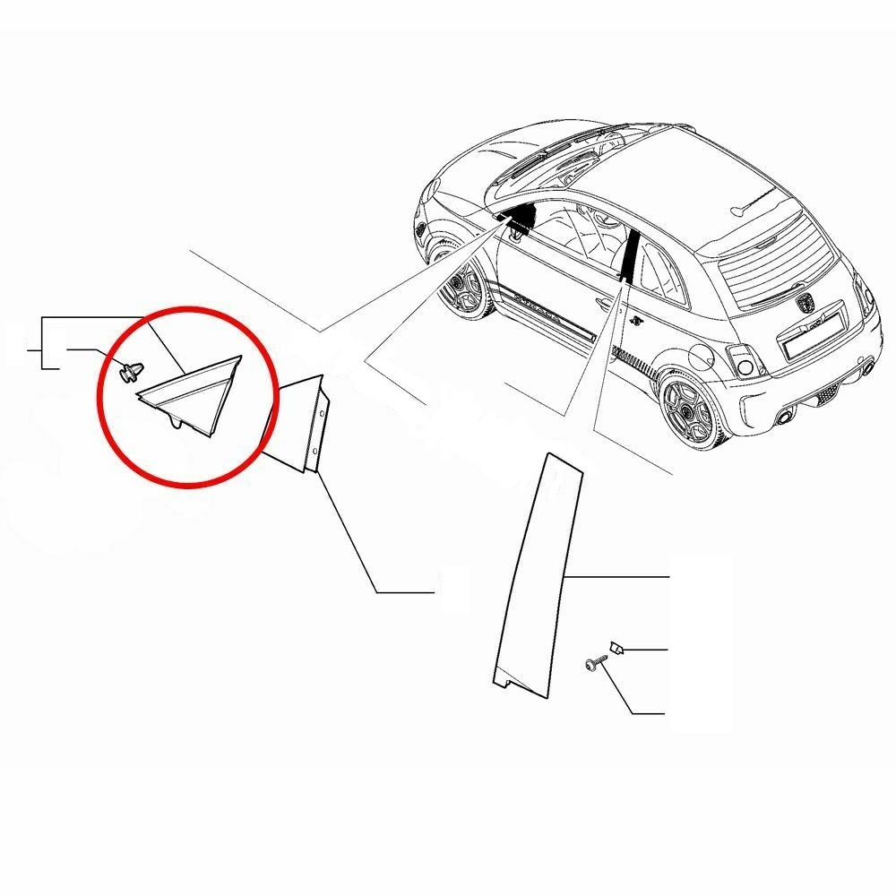 Pannello di Modanatura Centrale Lungo Lato Sinistro SX compatibile per Trafic III, Vivaro B MK2, NV300, Talento 2015-2021 OE: 768556674R, 768556674