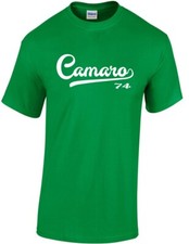 Camaro 74 Script Tail Shirt - 1974 Classic Muscle Race Car - All Size Colors