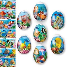 Heat Shrink Wrap Sleeve Decoration Sticker Easter Egg Wraps Pysanka Sea Fish