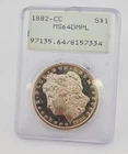 1882 CC Morgan Silver Dollar Us Rare Coin PCGS CERTIFIED Ms64 DMPL Rattler