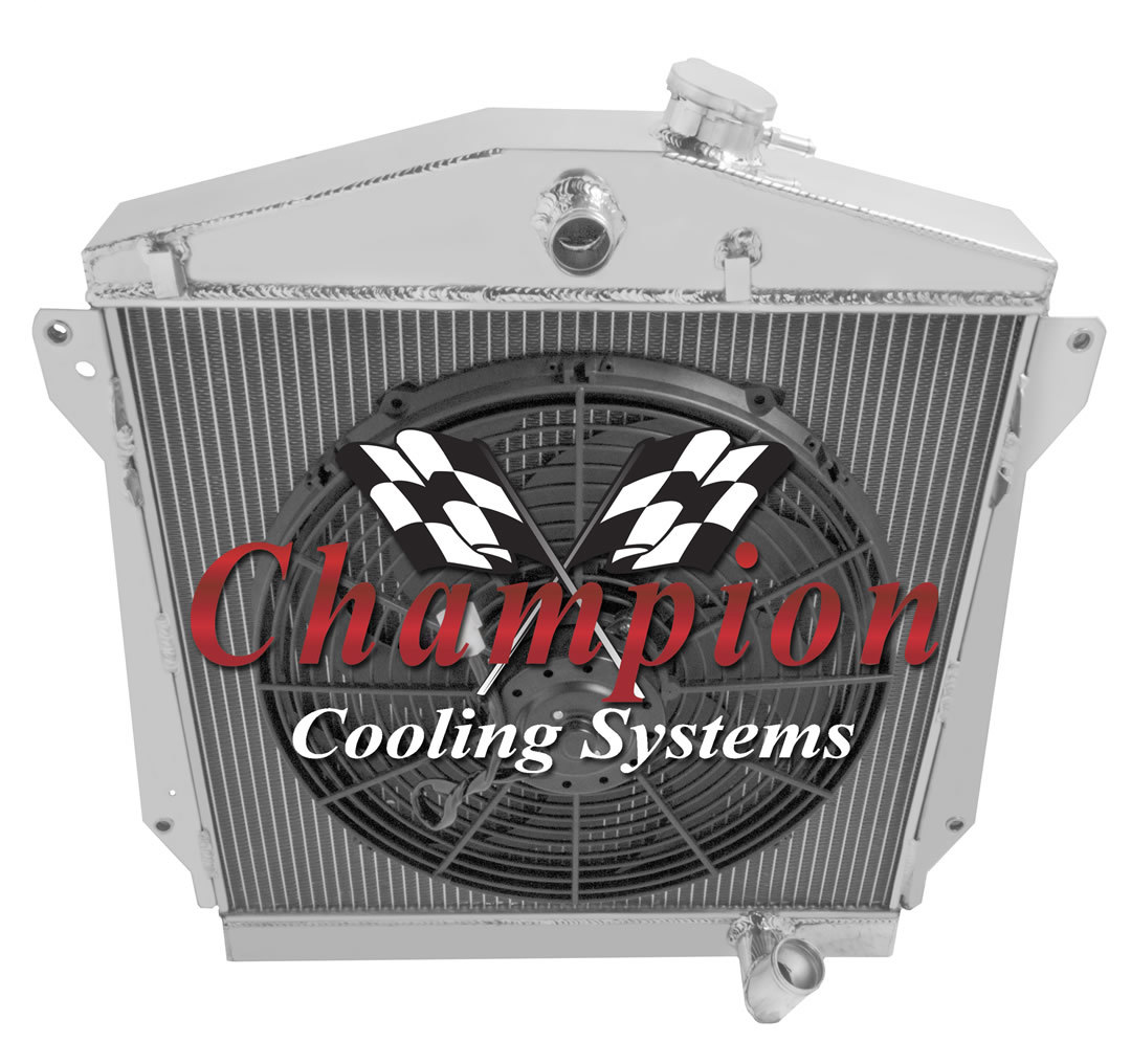 AR Champion 3 Row Radiator W/ 16 Fan for 1943 - 1948 Chevrolet Cars #CC4348